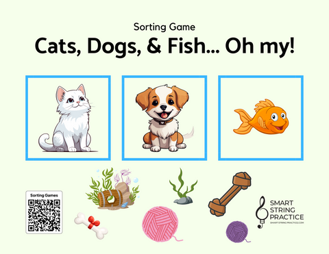 Cats, Dogs, & Goldfish... Oh My! - Sorting Game
