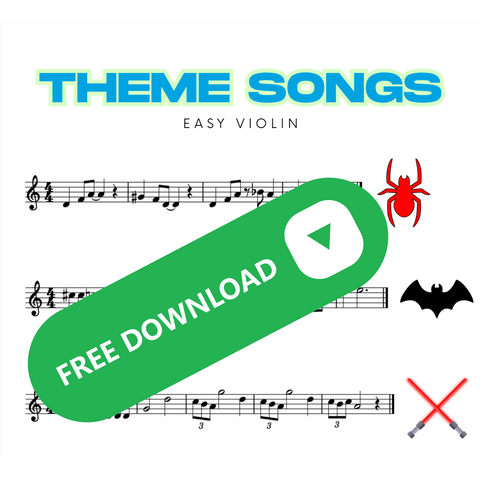 Fun Theme Songs for Violin - Easy and Simplified
