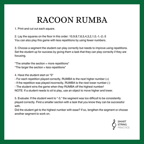 The Raccoon Rumba - Numberline
