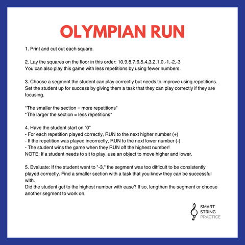 Olympian Run - Number Line Game