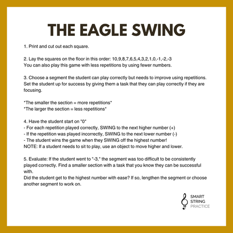 The Eagle Swing - Number Line Game